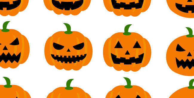 ハロウィンの無料でかわいいかぼちゃのフリーイラスト画像24点