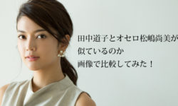 田中道子とオセロ松嶋尚美が似ているのか画像で比較してみた！